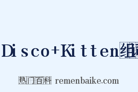 Disco+Kitten组词是什么意思的图片